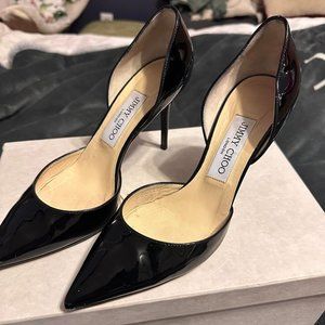 Addison black patent leather Jimmy Choo